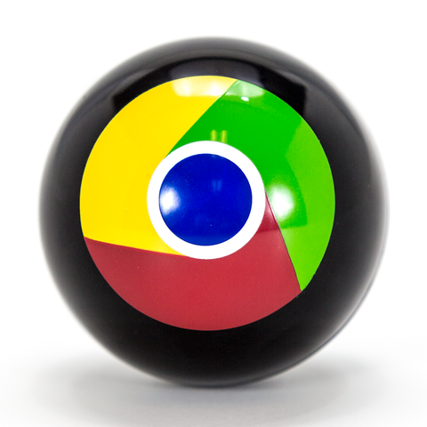 Chrome Magic 8-ball